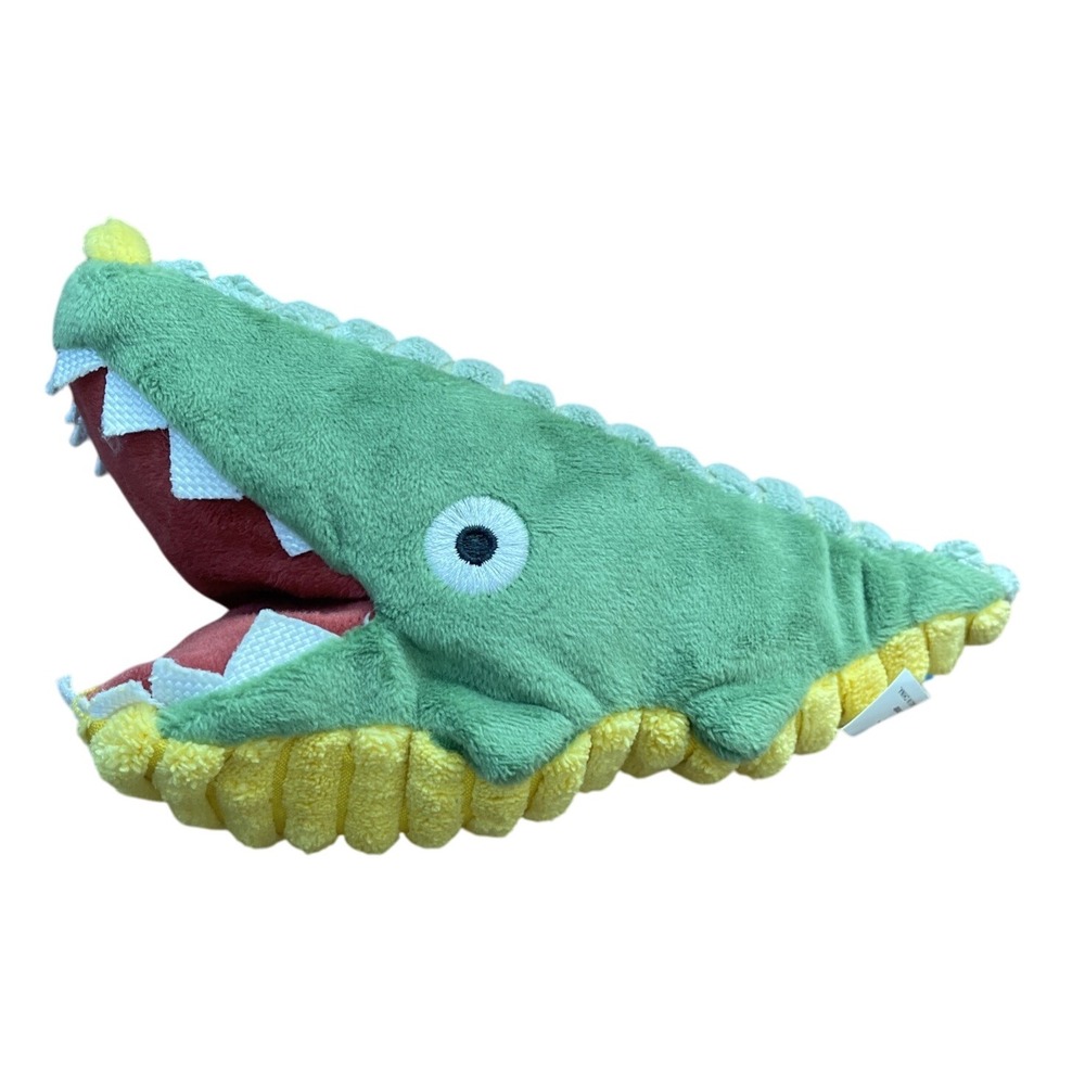 BarkBox Crikey Crocodile Australian Outbark Plush‎ Treat Trap Dog Toy Squeaker